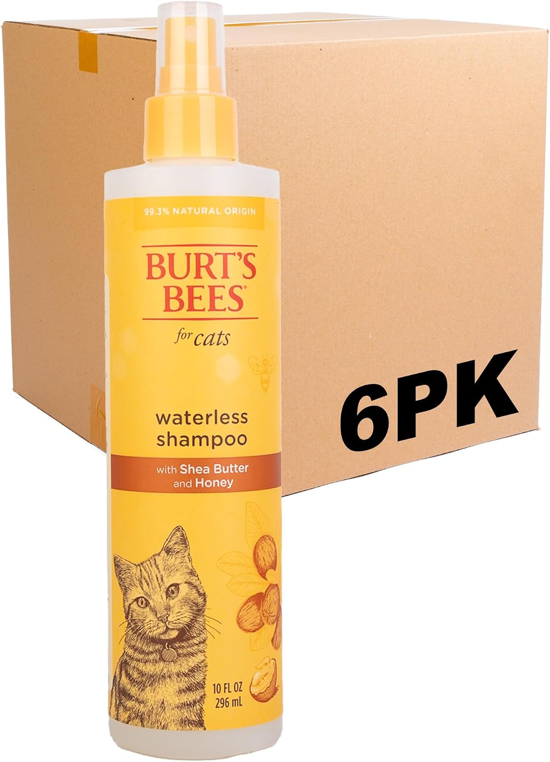 Burts Bees for Pets Waterless Cat Shampoo Spray, 10 Fl Oz