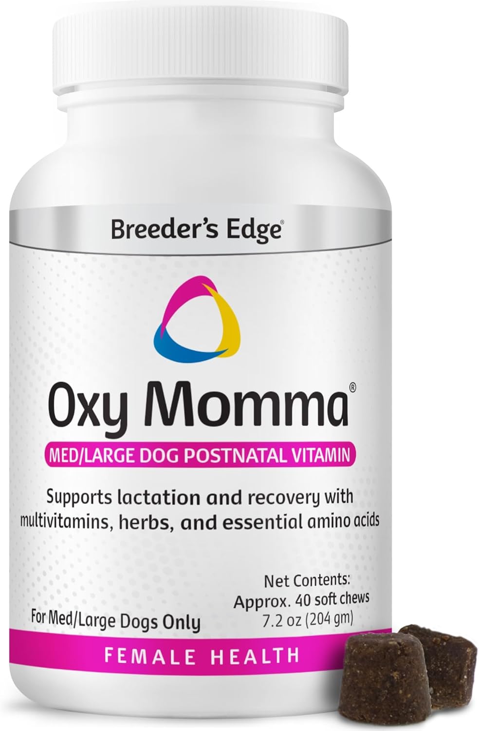 Breeder's Edge Oxy Momma Postnatal Soft Chews, Medium & Large Dogs