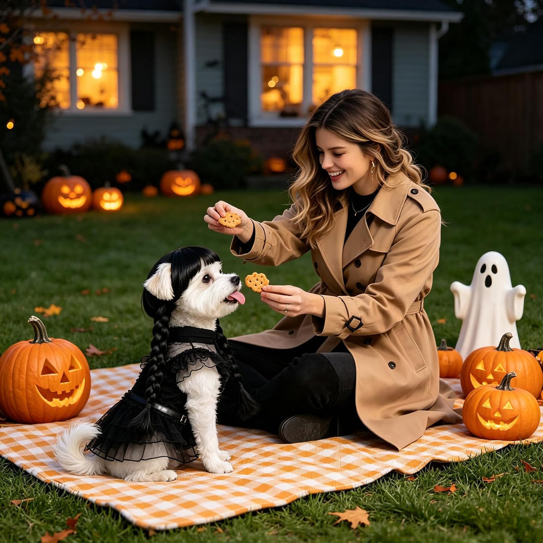 3pcs Halloween Dog Costumes for Medium Dogs Funny Set AN002M