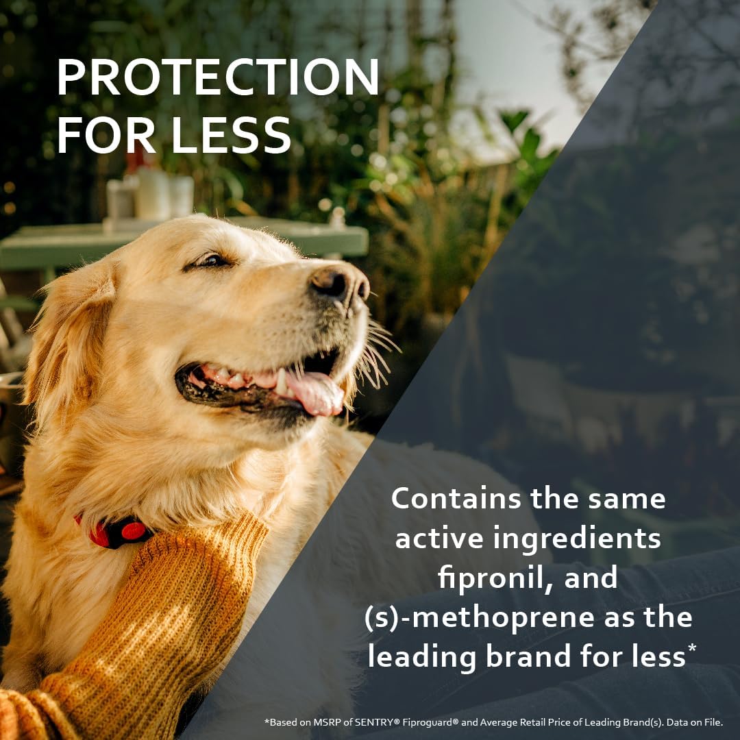 Sentry Fiproguard Plus for Dogs, Flea and Tick Prevention for Dogs