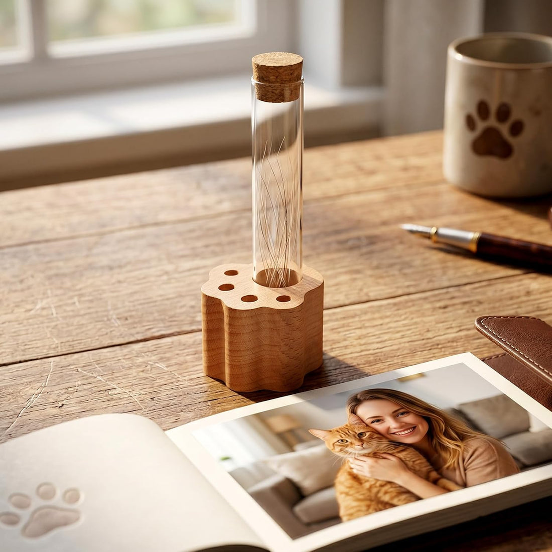 Cat Whisker Jar Mini Whisker Vase Glass Whiskers Holder Transparent
