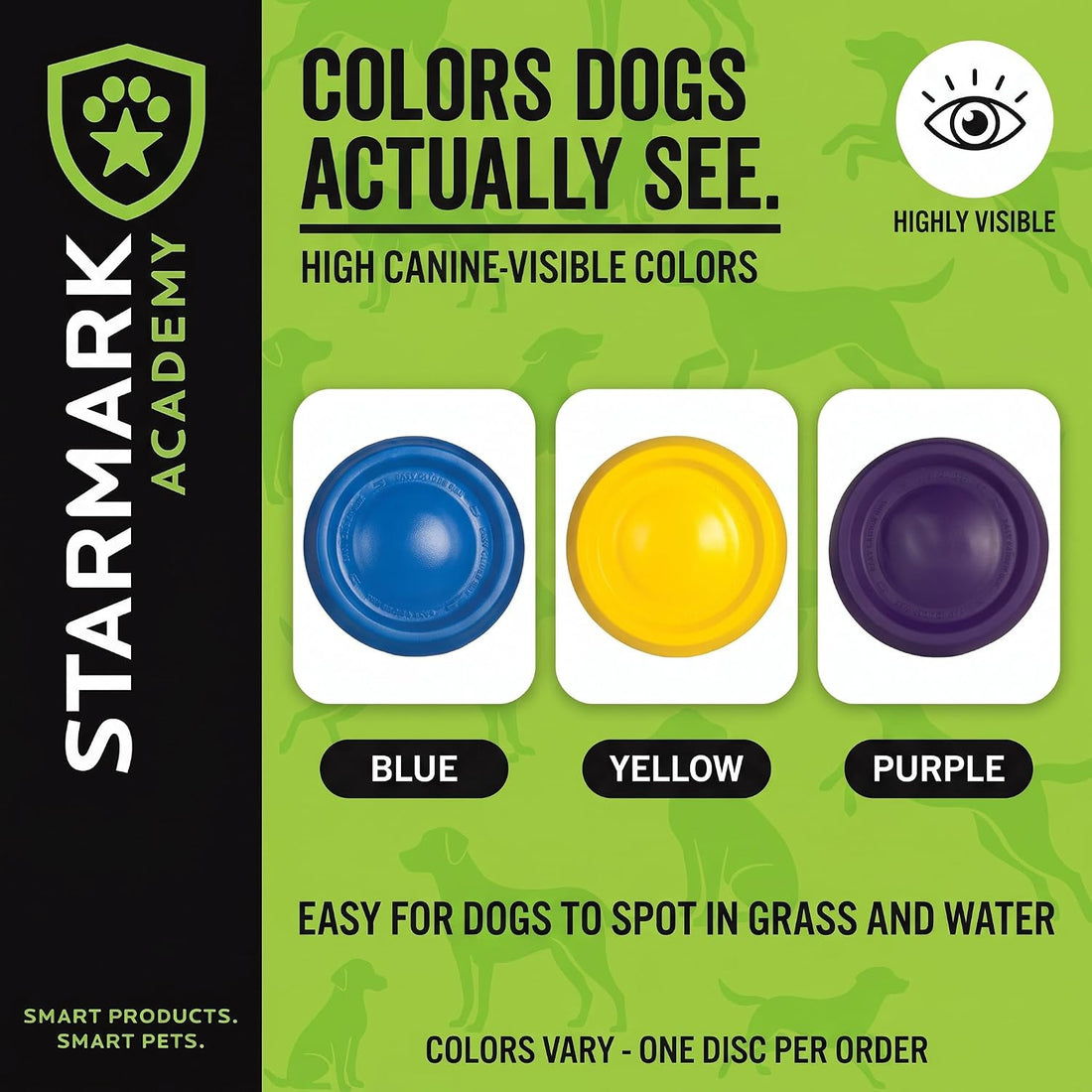 Starmark Easy Glide DuraFoam Flying Disc Dog Toy, Color Varies 11"