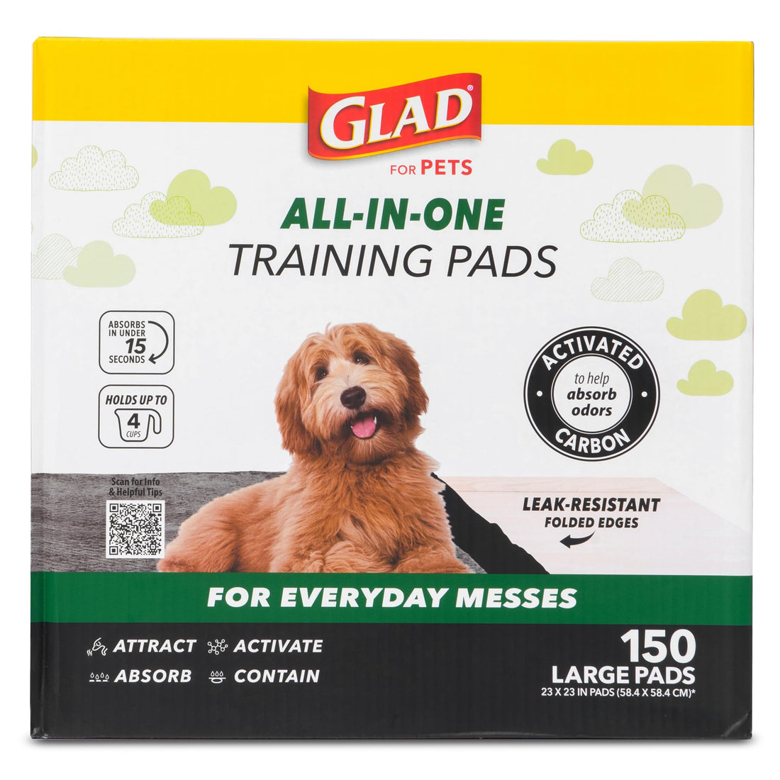 Glad for Pets Black Charcoal Puppy Pads