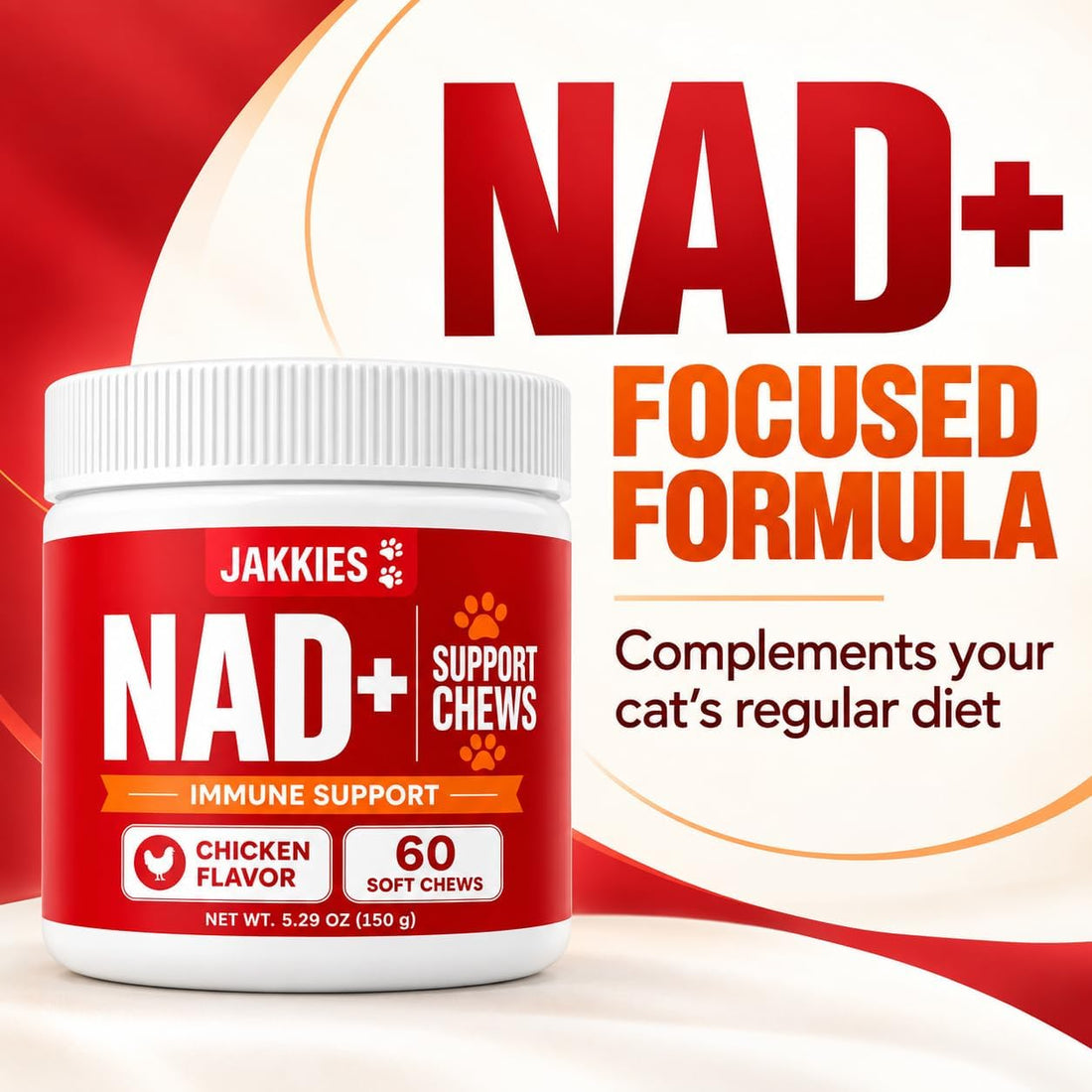 Jakkies NAD+ Support Chews for Cats