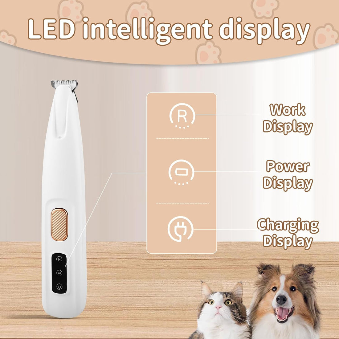 Upgraded Electric Dog Paw Trimmer, Paw Trimmers for Dog's Feet