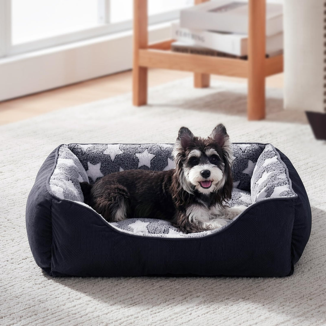 GASUR Small Dog Beds Small Size Dogs, Rectangle Washable Dog Bed