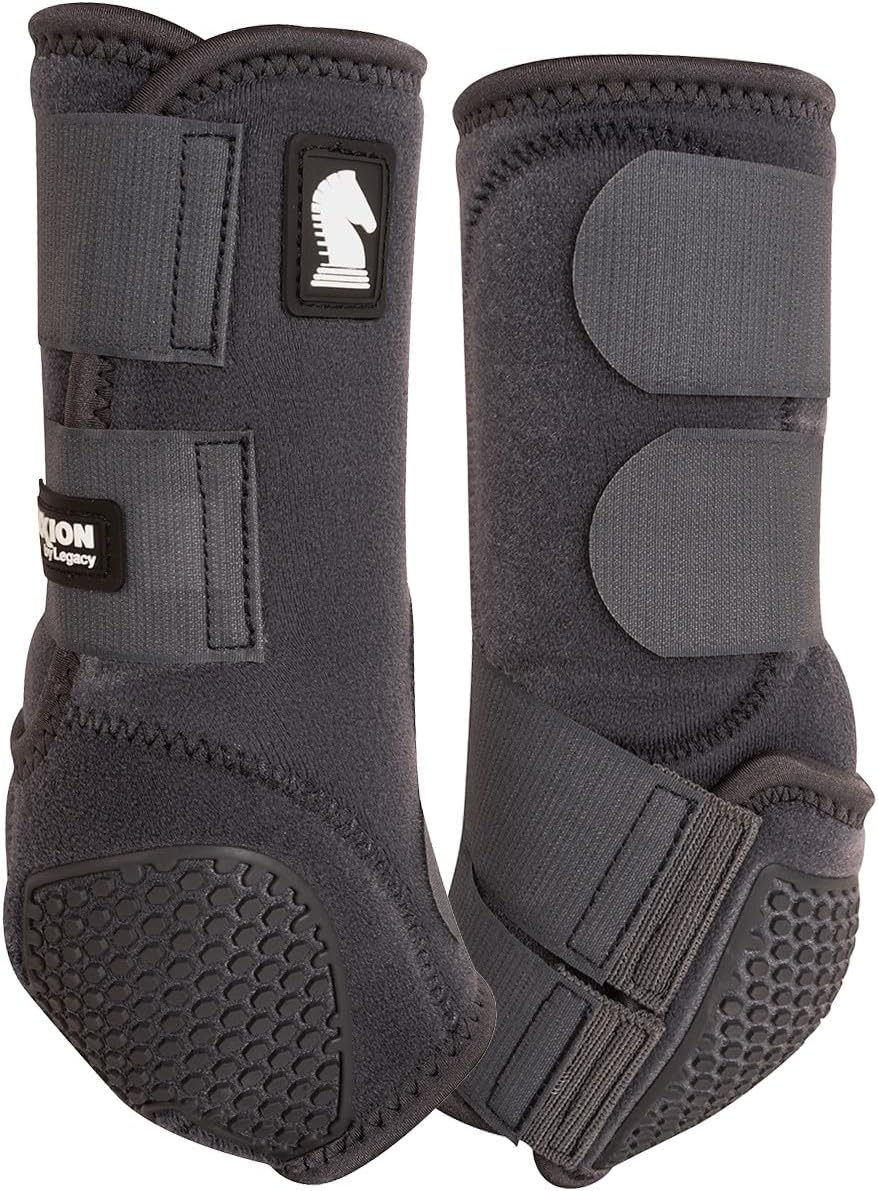 Classic Equine Flexion by Legacy2 Support Boots, Front (White, Medium)