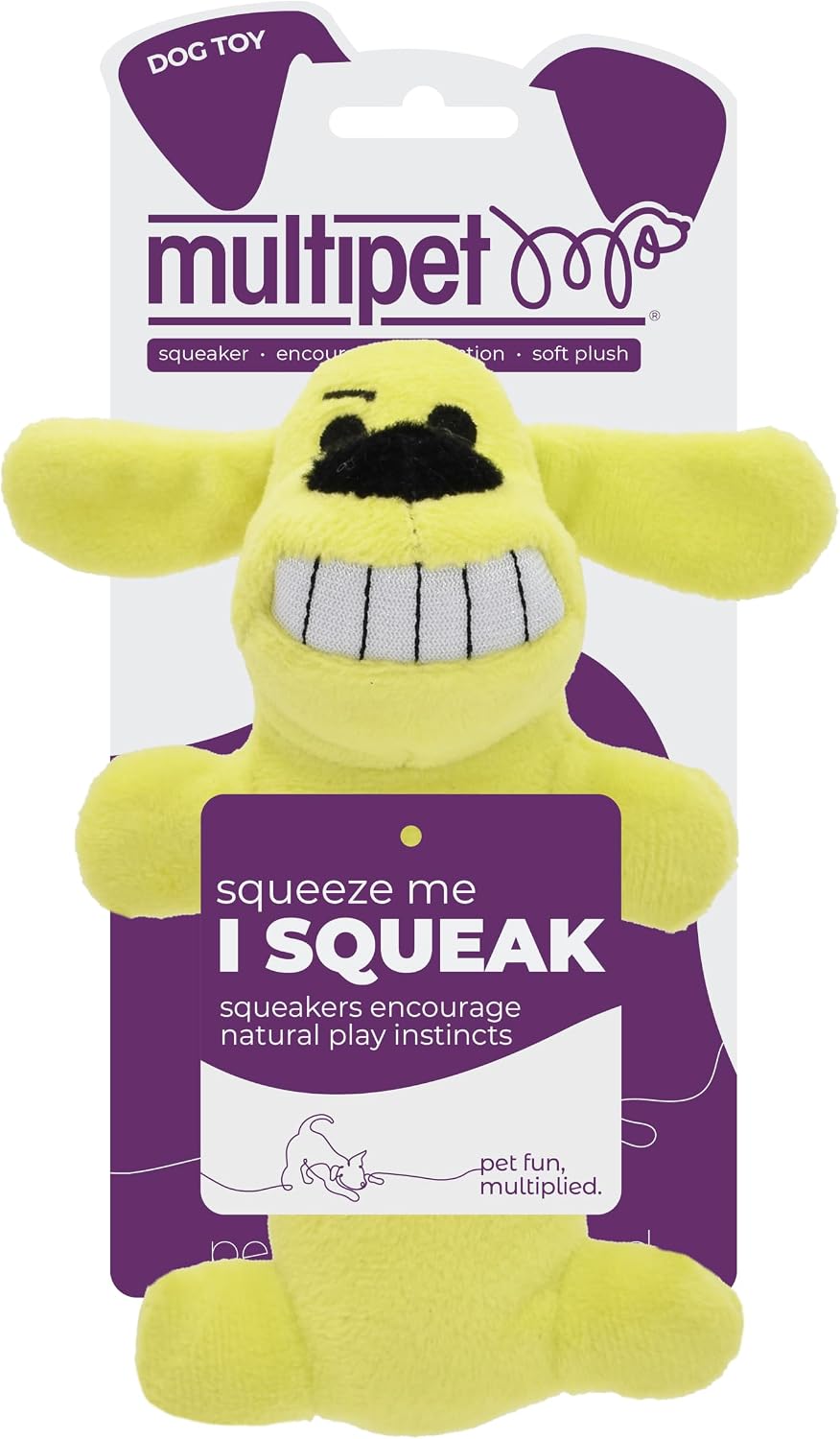 Multipet Loofa Dog Plush Squeaky Toy