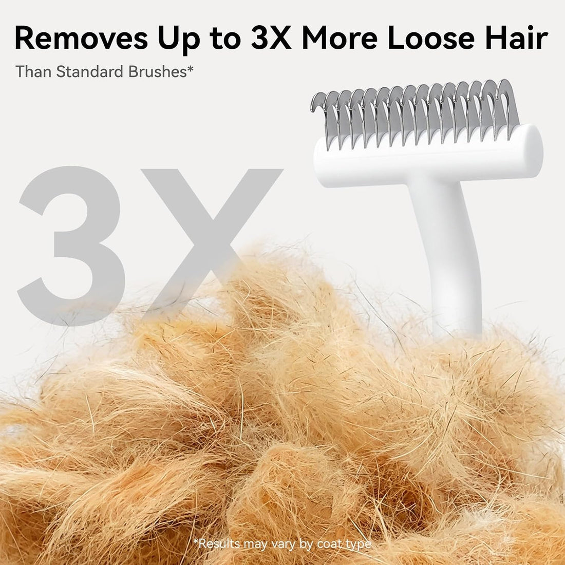 aumuca Undercoat Rake for Dogs, Deshedding & Dematting Comb for Cats