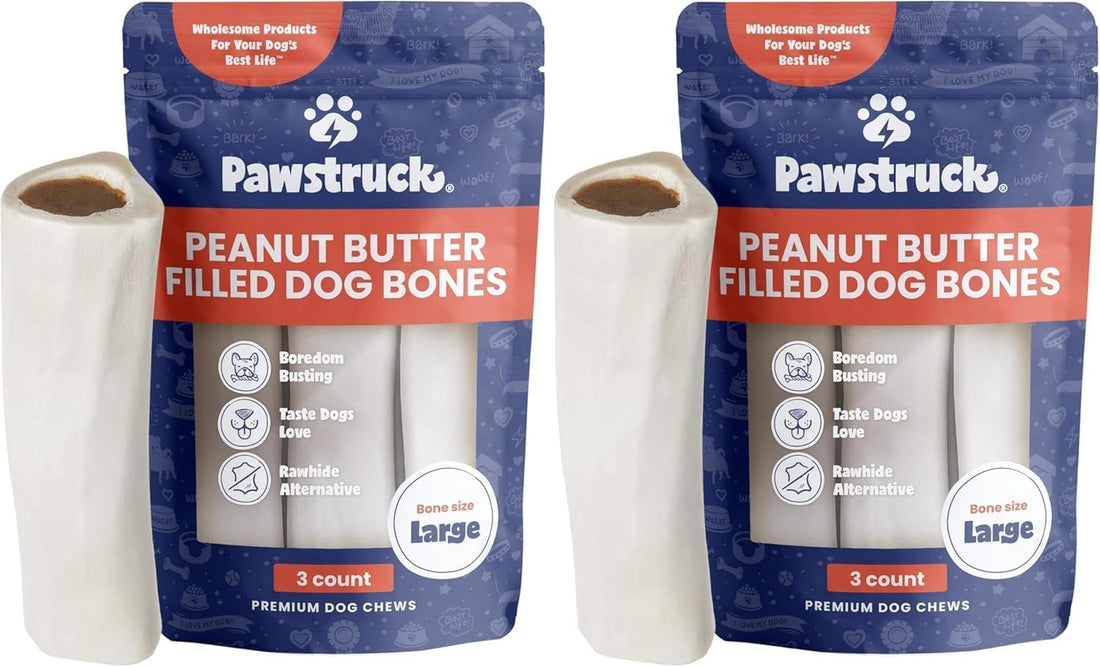 Pawstruck Large Filled Bones Variety Pack, Beef Femur Dog Chew