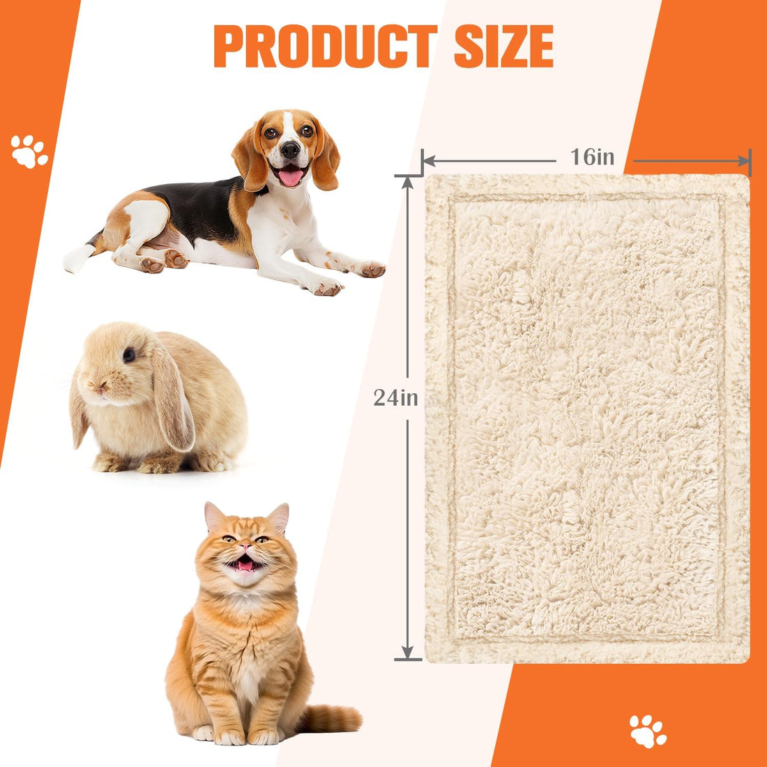 2 Pack Cat Blanket for Small Dogs Puppy Cat Kitten, 16" x 24"