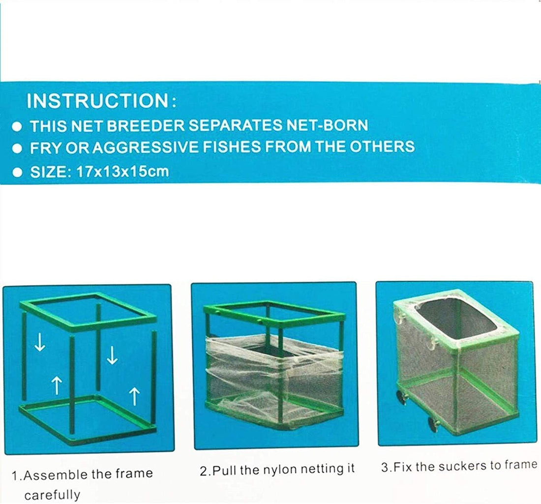 COMOK Fish Hatchery Breeder Box Aquarium Separation Net Nylon