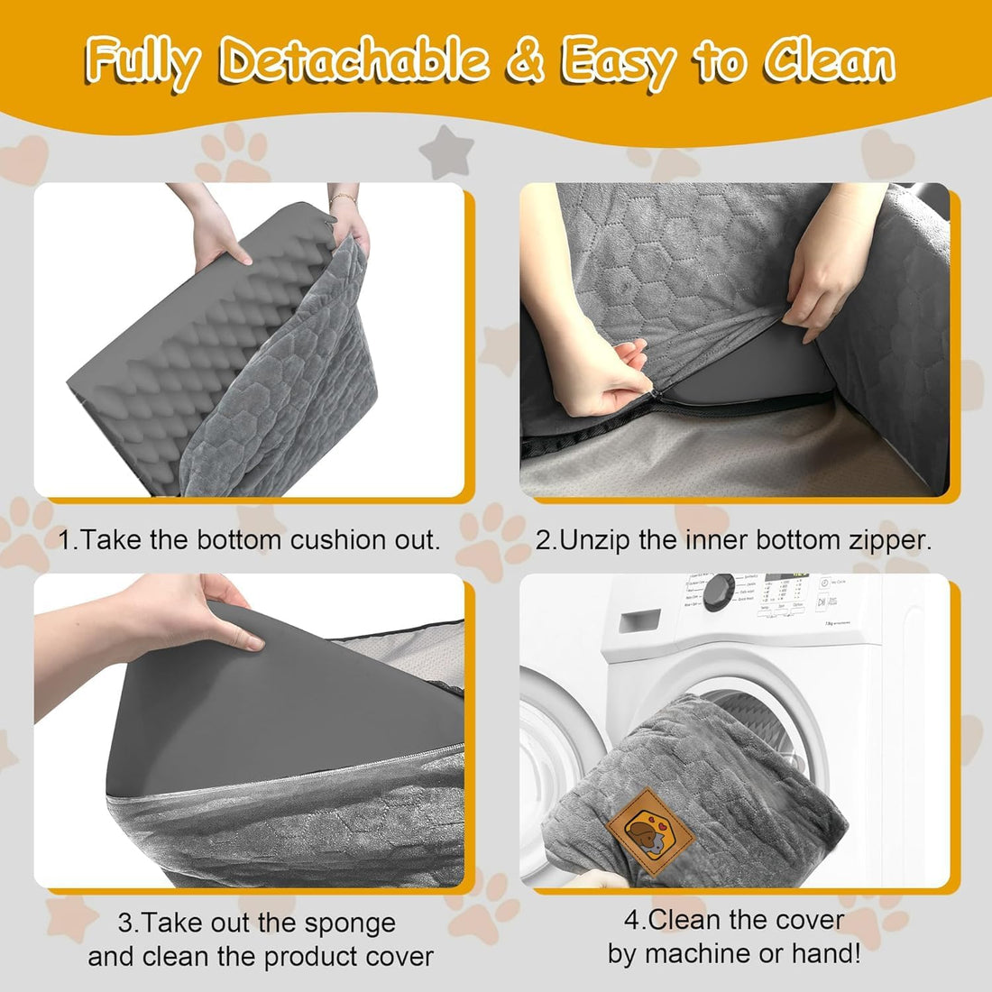 Memory Foam Dog Car Booster Seat