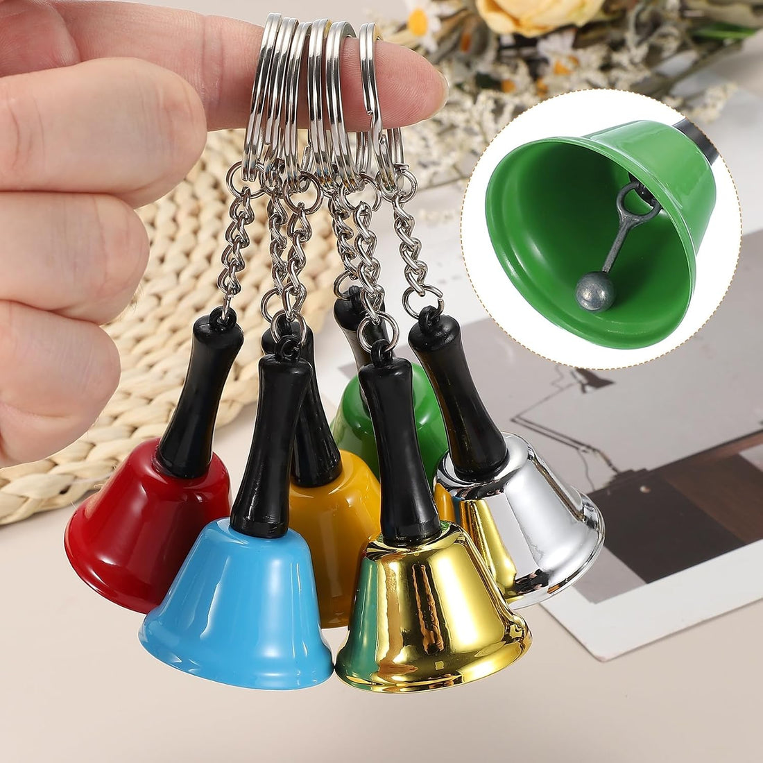 PATIKIL 2 PCS Mini Hand Bell