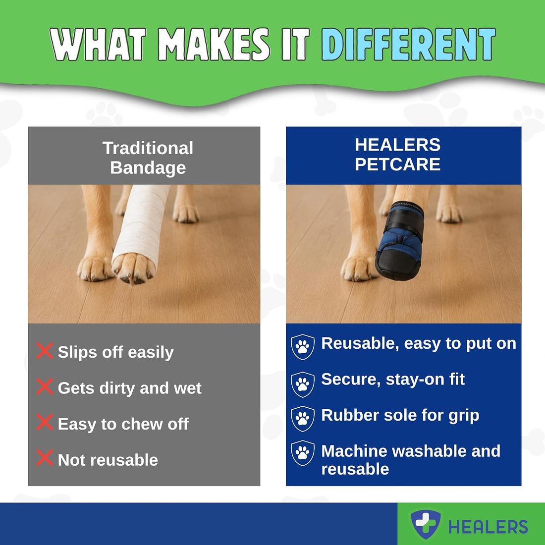 Healers PetCare Medical Dog Boot, Single, No Gauze