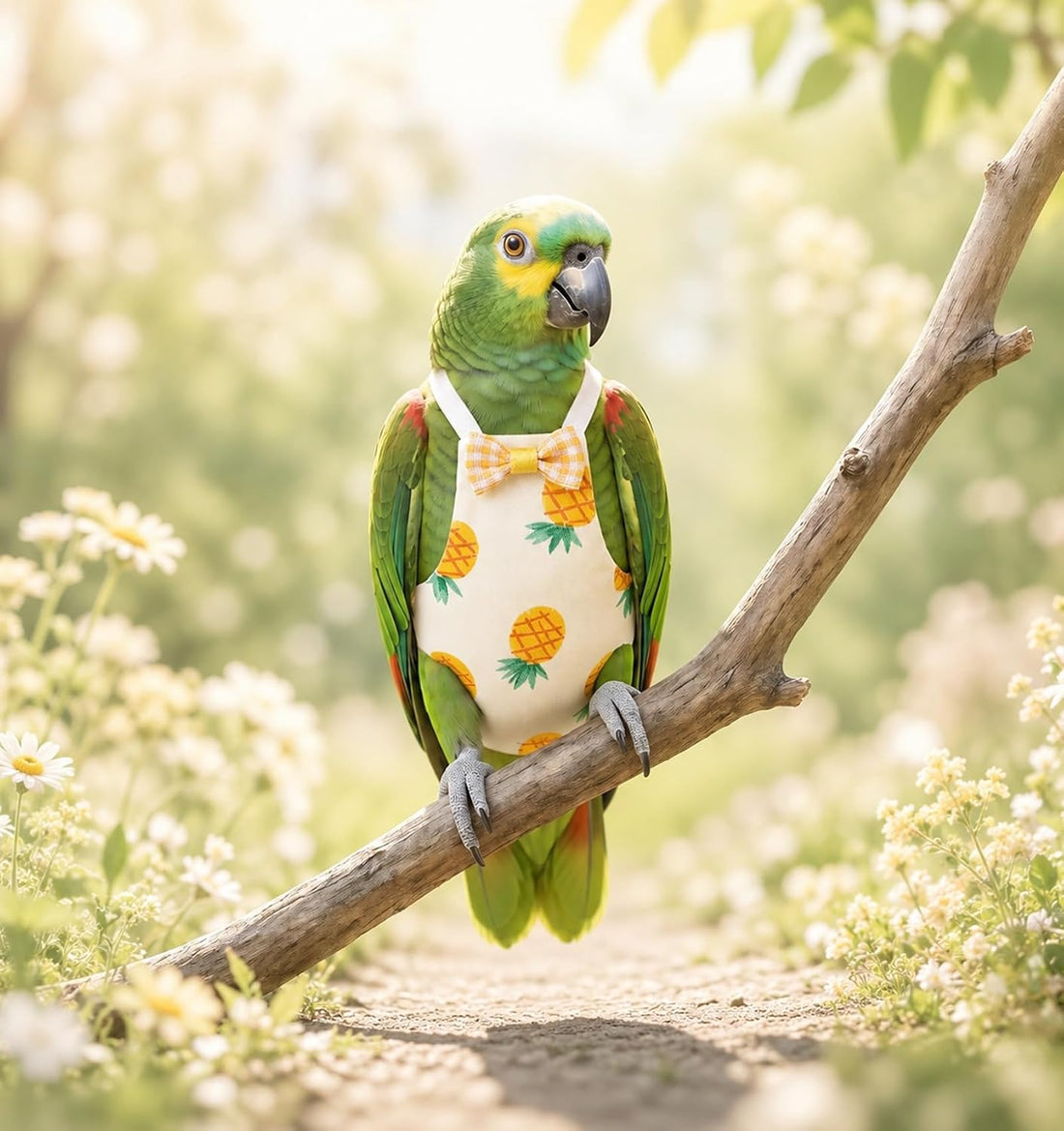 6 Pcs Cockatiel Diaper, Bird Diaper Adjustable Straps Anti-Leak