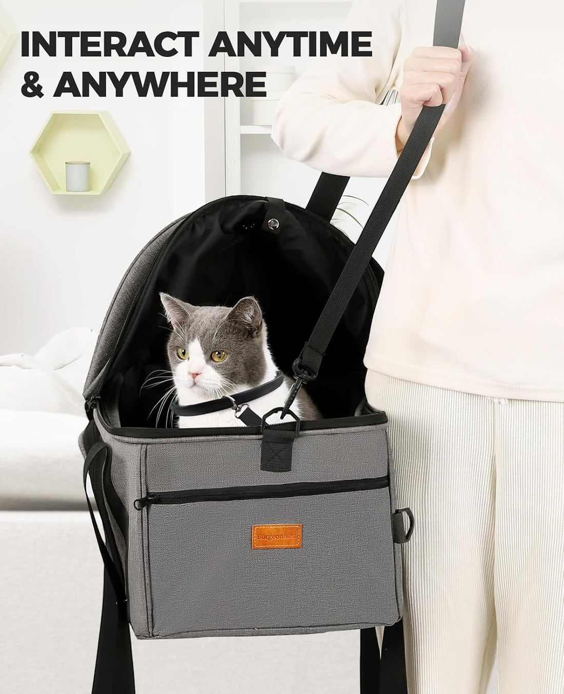 BurgeonNest Top-Expandable Large Cat Carrier