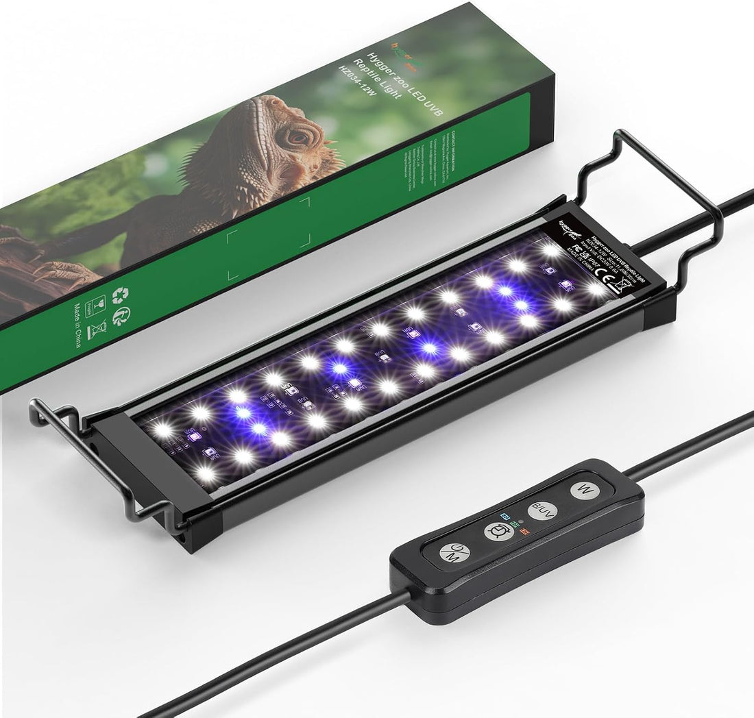 12W LED UVB Light for Reptiles Terrarium Light Extendable Reptile