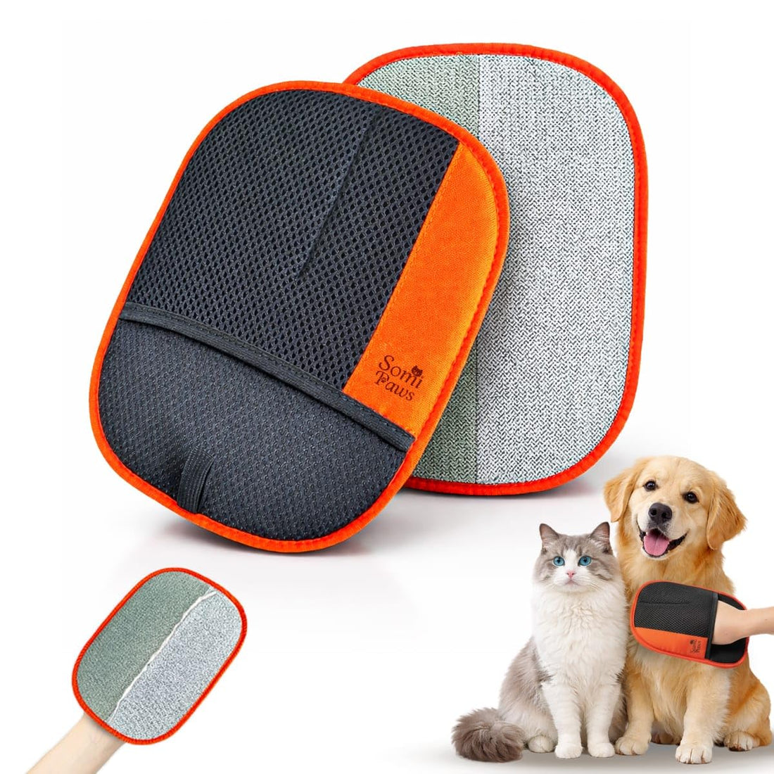 Pet Hair Removal Glove | Soft Grooming Brush for Dogs & Cats