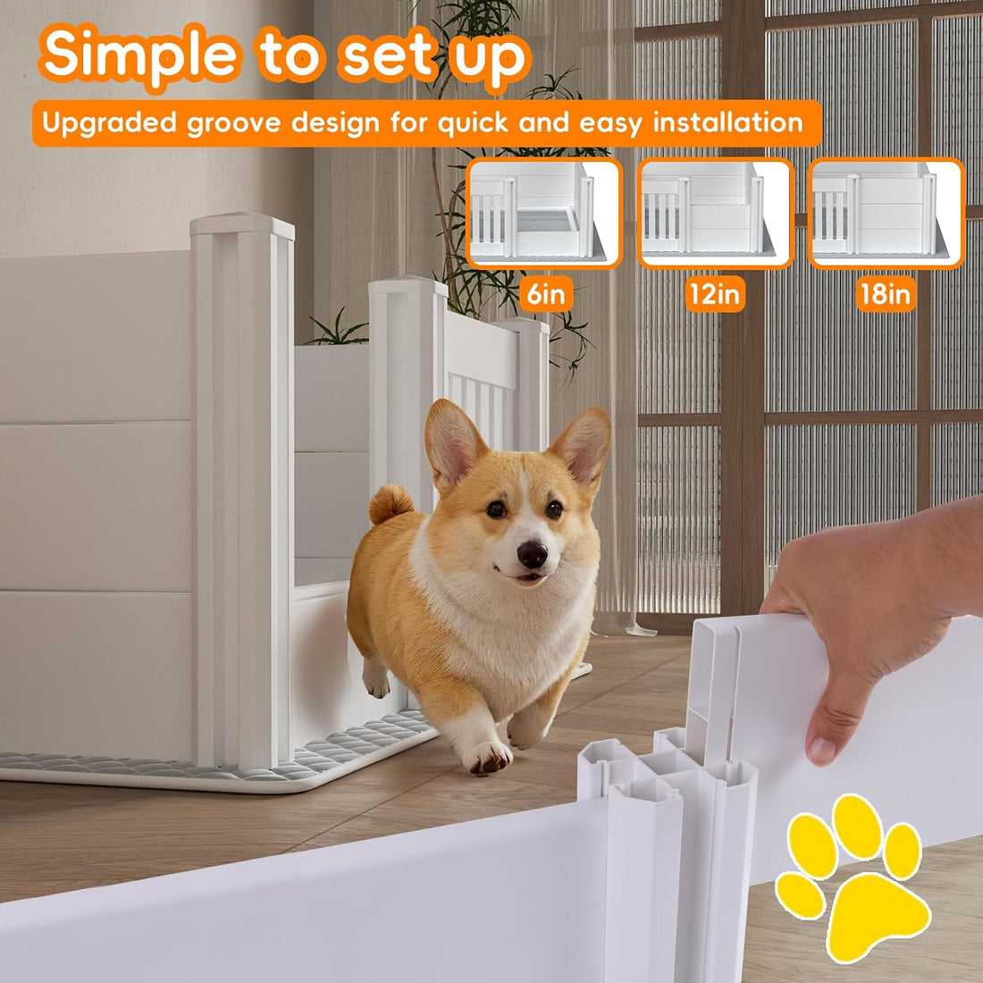Whelping Box for Dogs, Puppies,with Pig Rails Washable Pad