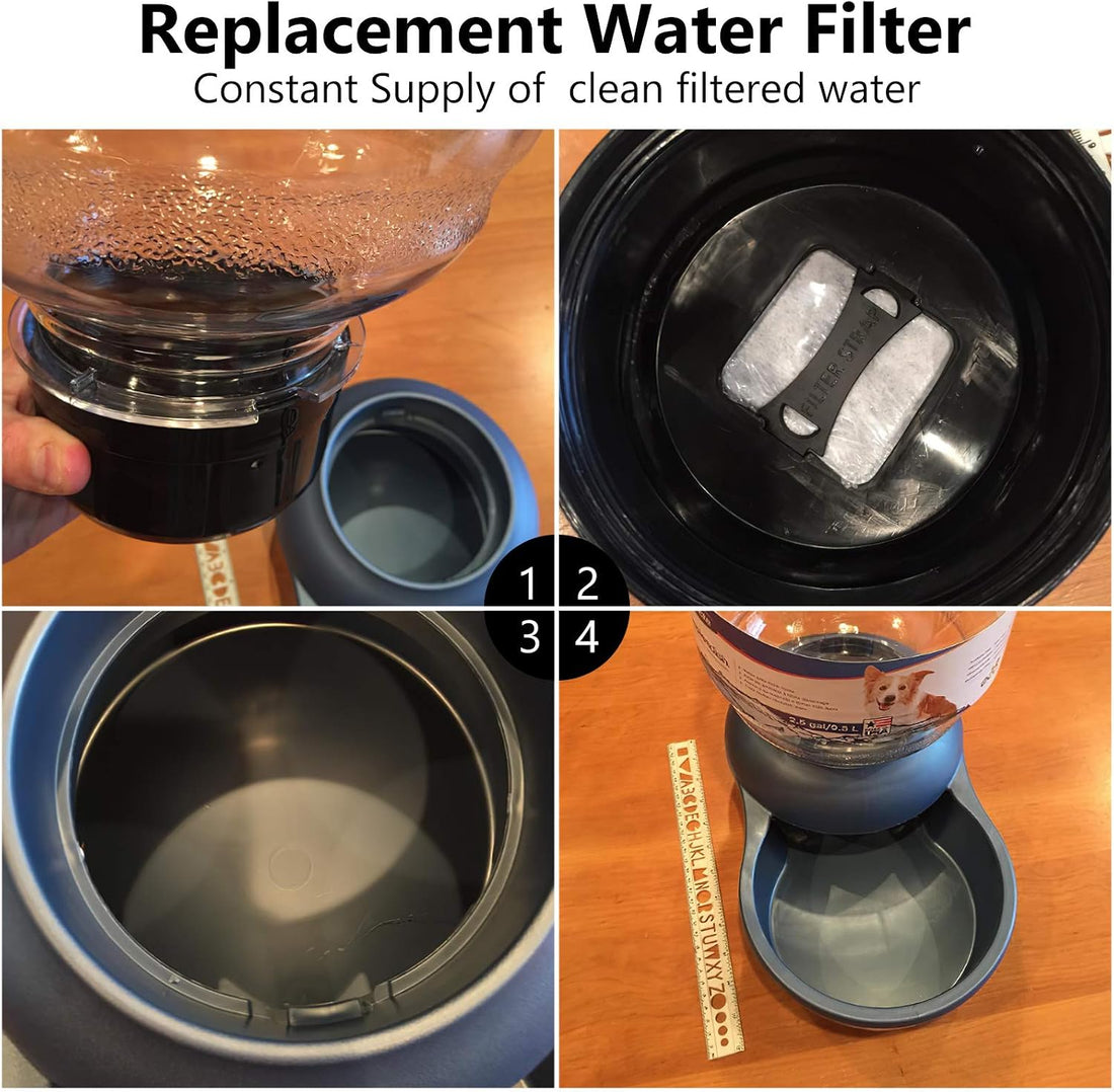Dog Water Filter Replacement Compatible with Petmate Bowl Filters