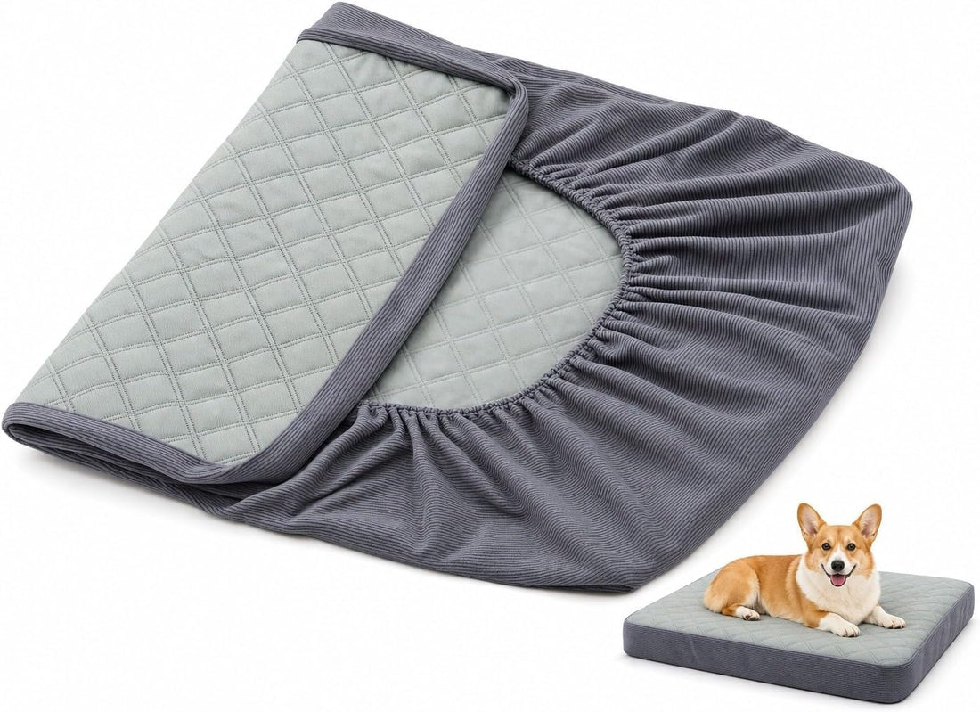 Waterproof Dog Bed Cover,Easy Replacement Cover,Dark Grey 54x44