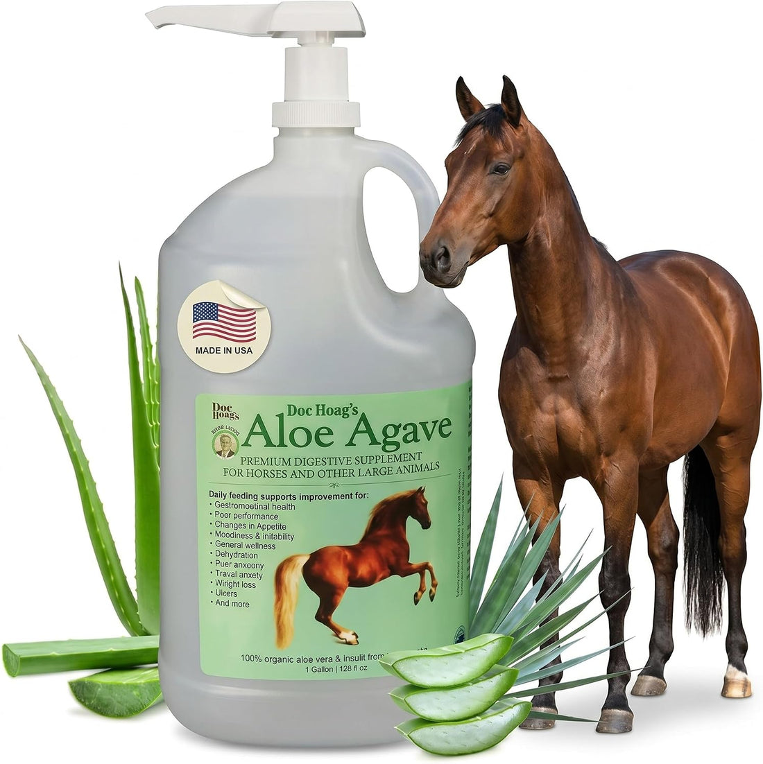 Doc Hoag's Aloe Vera Horse Supplement, Gastric & Ulcer Support