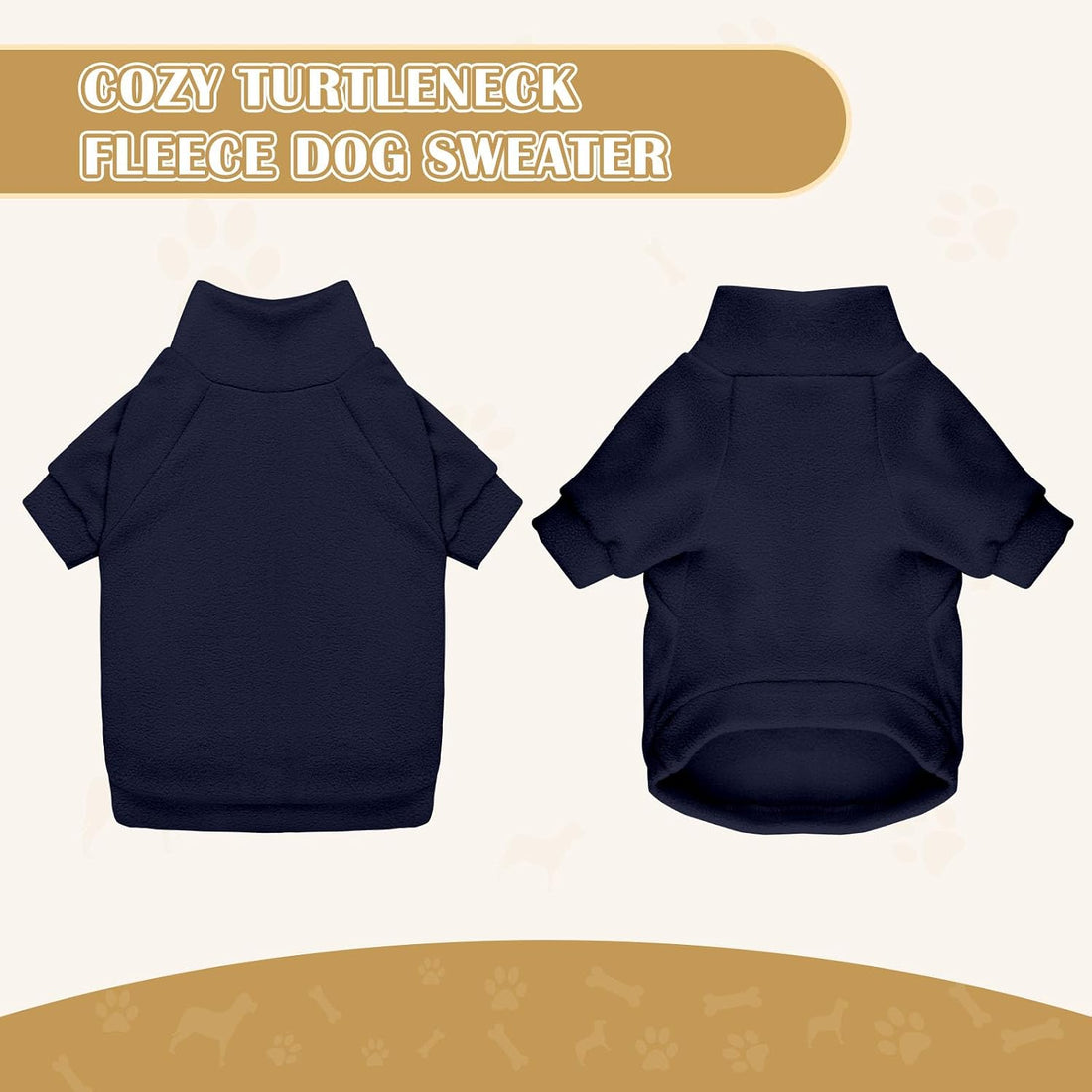 3 Pack Dog Sweaters for Large Dogs