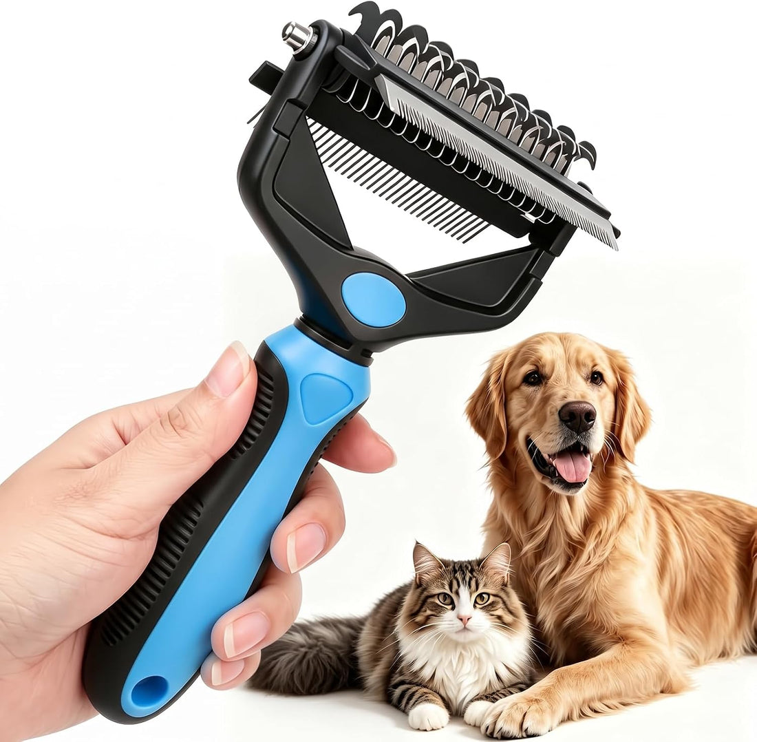 3-in-1 Pet Grooming Rake Deshedding Dog Brush for Shedding Hair