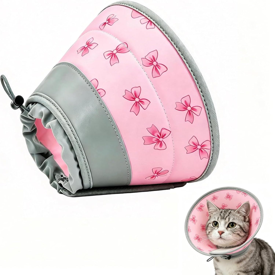 TBAMTBW Soft Cat Cone Collar Adjustable Elizabethan Recovery Collar