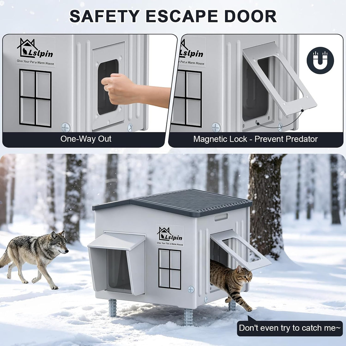 Indestructible Heated Cat House for Outside