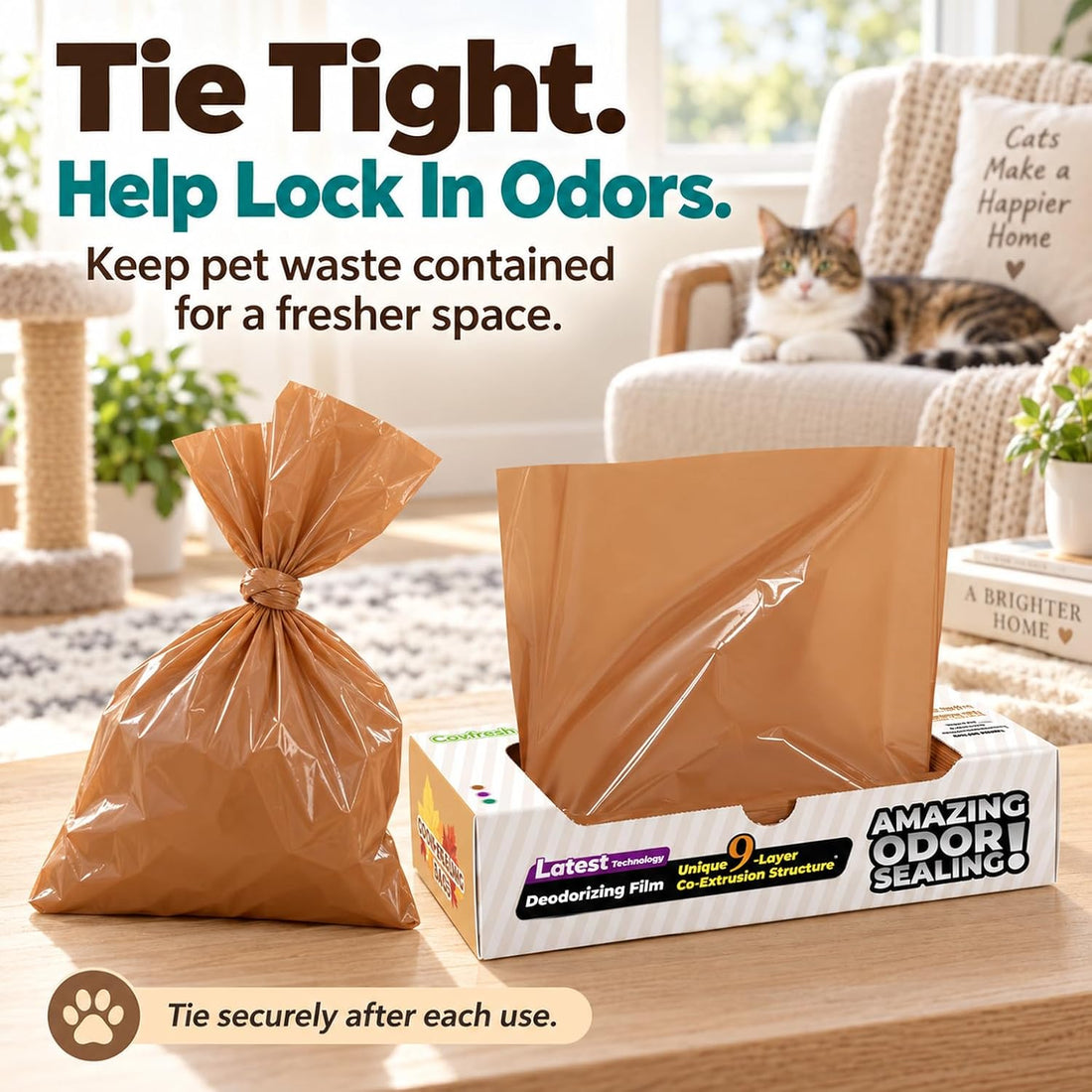 Covfresh Odor-Sealing Cat Poop Bags XS, 220 Count