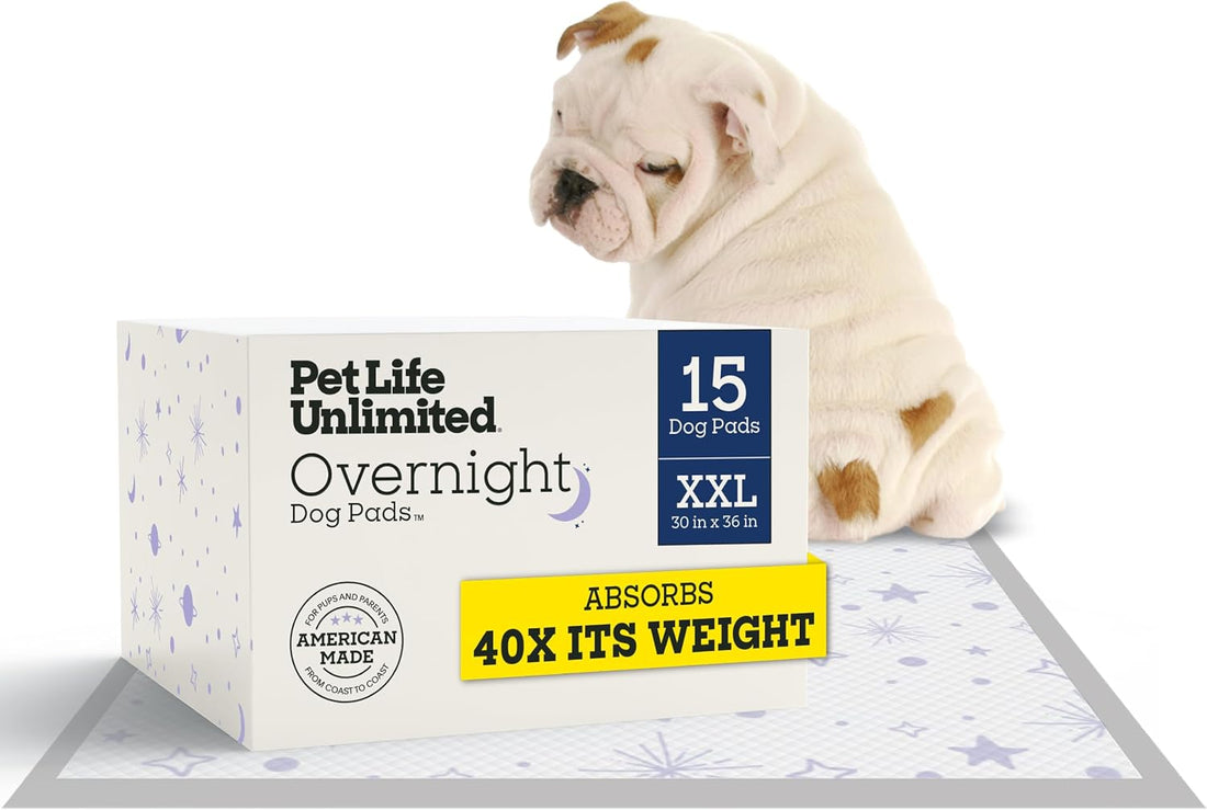 Pet Life Unlimited Overnight XXL Puppy Pads for Dogs, 30" x 36"
