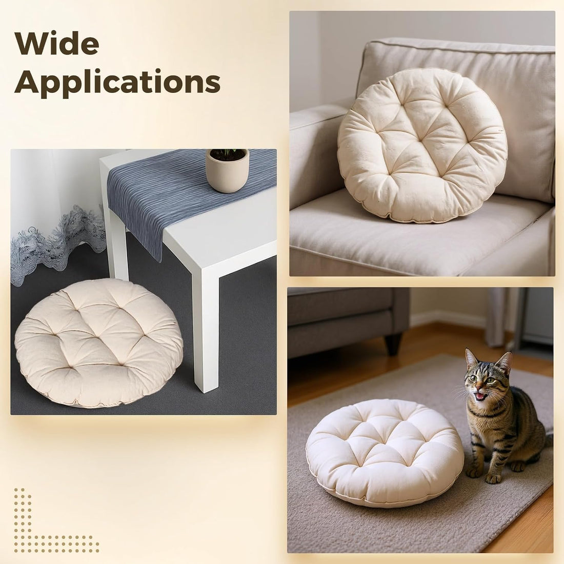 2 Pcs Cat Pillow Cushions, Cat Pillow Bed