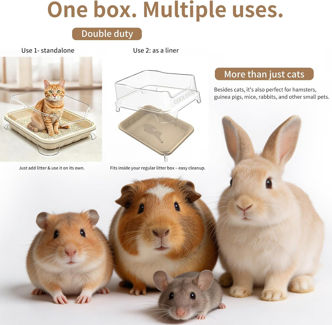 Cool Kids 1+5 Pack Disposable Litter Boxes for Cats – Travel Set