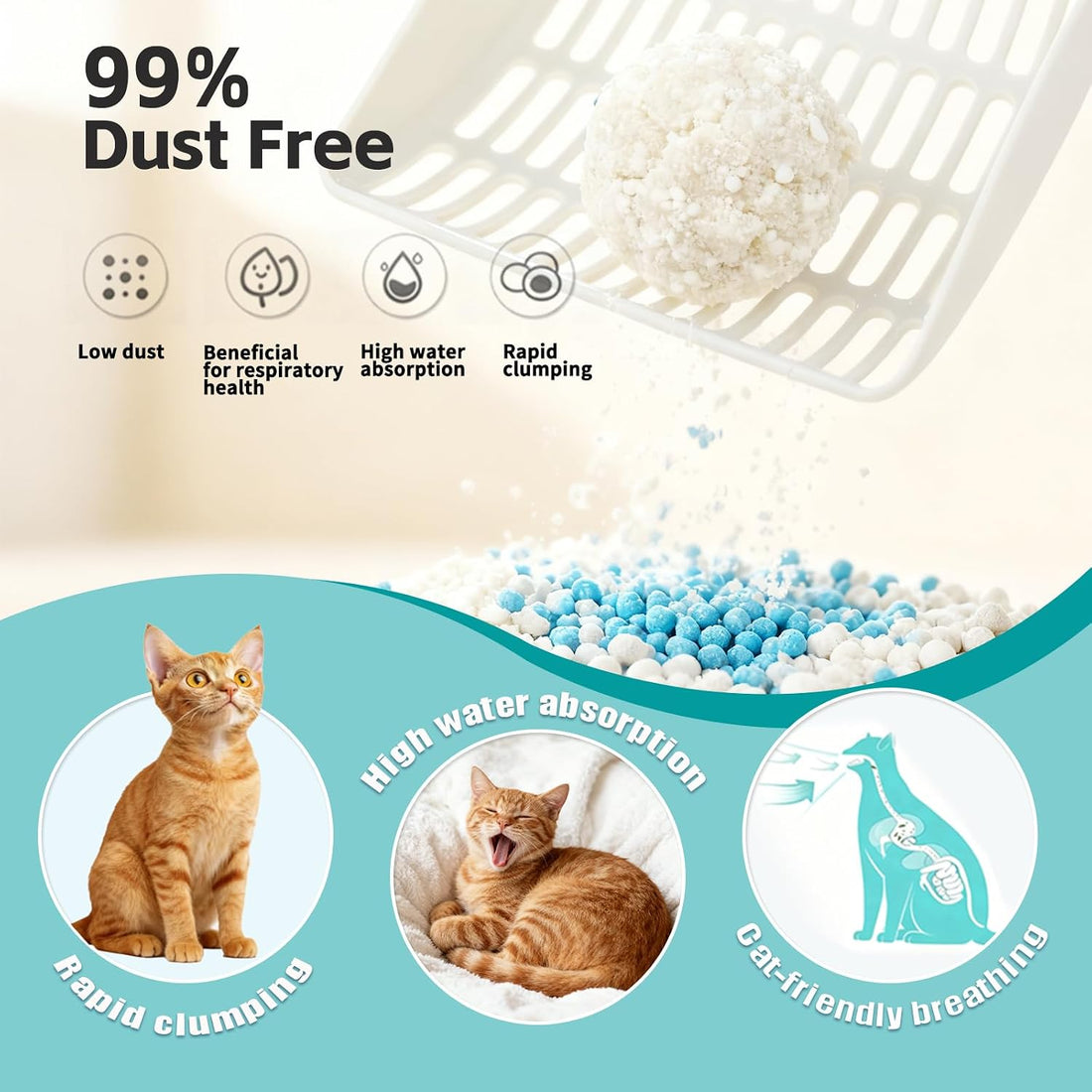 Tapioca Cat Litter, Cassava Cat Litter Odor Control Dust-Free