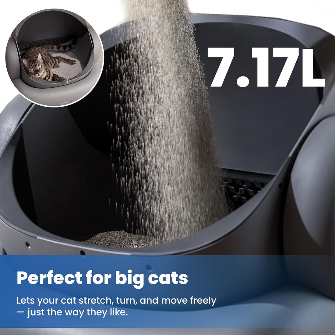 Neakasa M1 Plus Self-Cleaning Litter Box Bundle with 2-Year