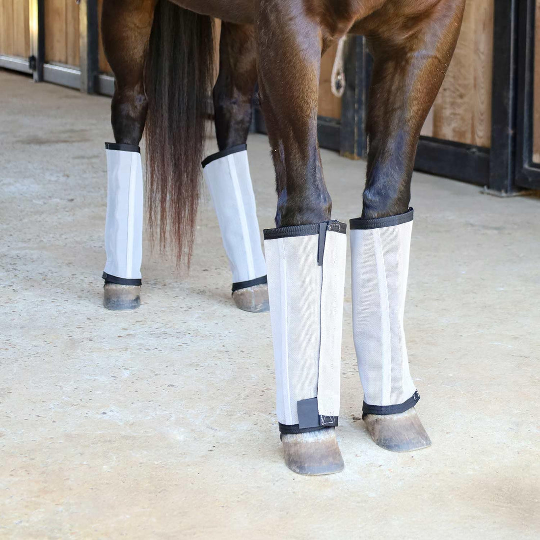 Jeffers Romper Stomper Fly Boots for Horses - Grey, Large