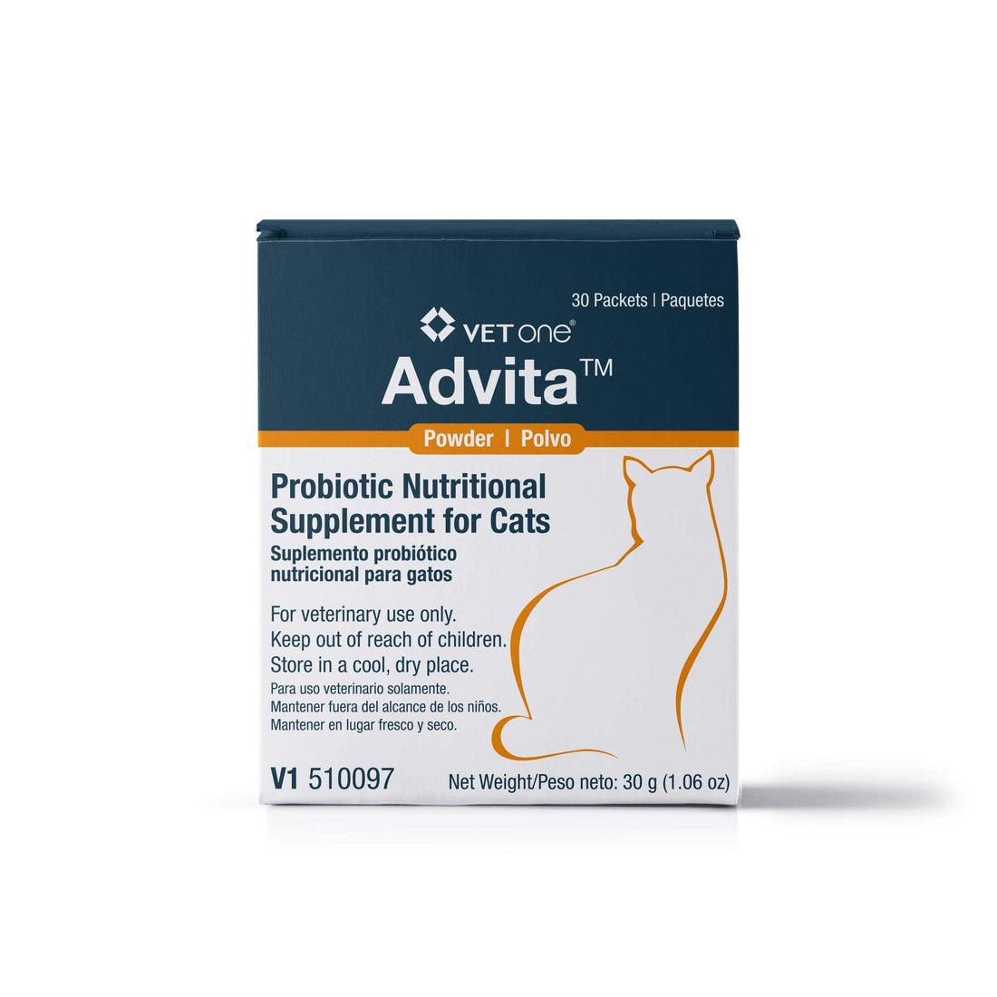 VetOne Advita Powder Probiotic Nutritional Supplement for Cats