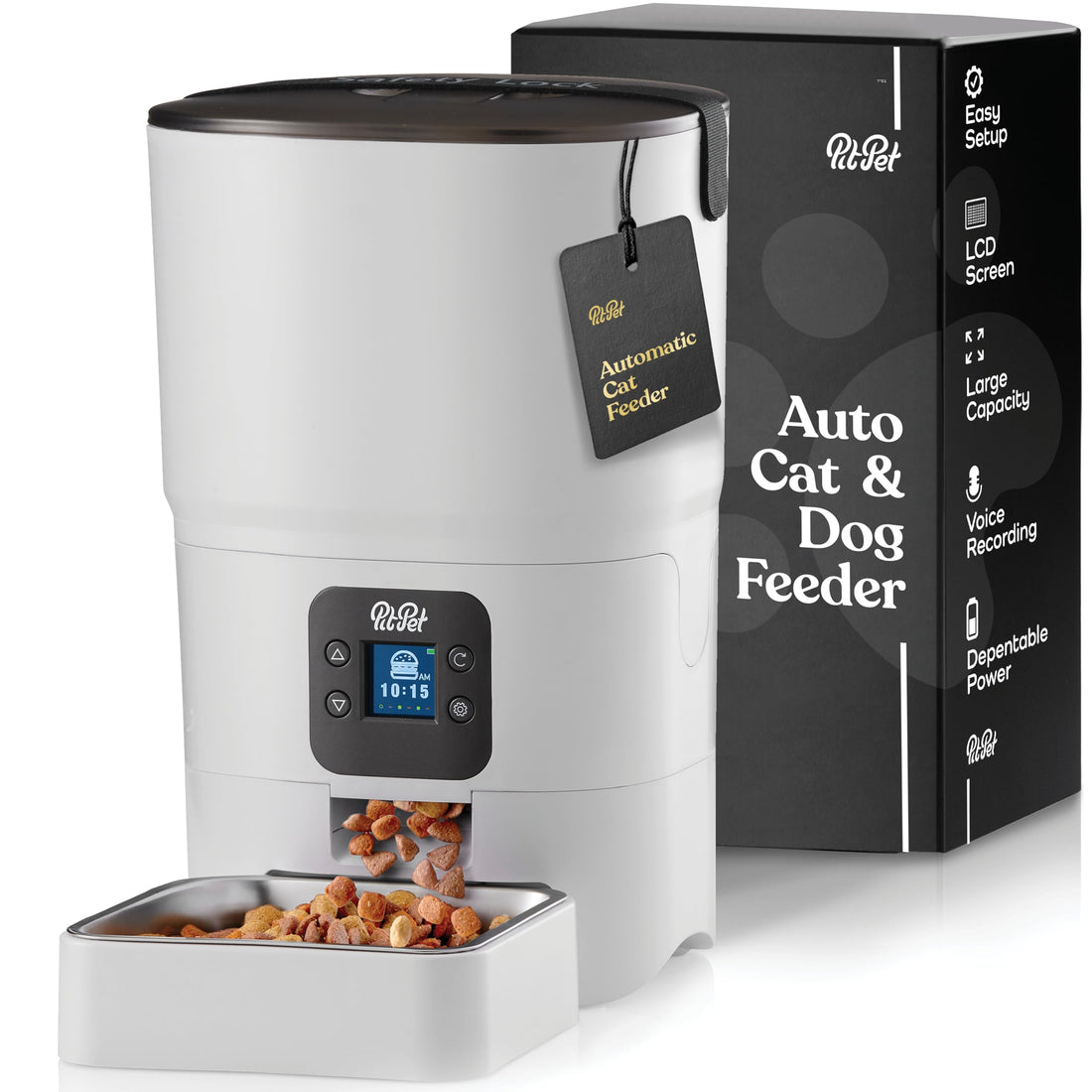 Smart Automatic Cat Feeder - 6-L Reliable Automatic Cat Food