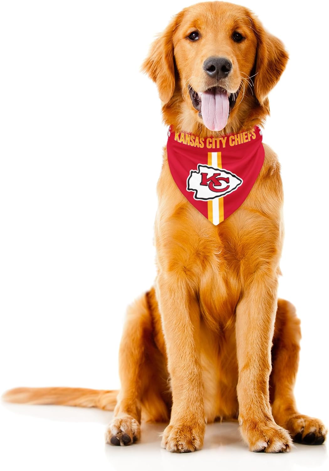 Littlearth NFL Kansas City Chiefs Pet Bandana, Team Color, X-Large