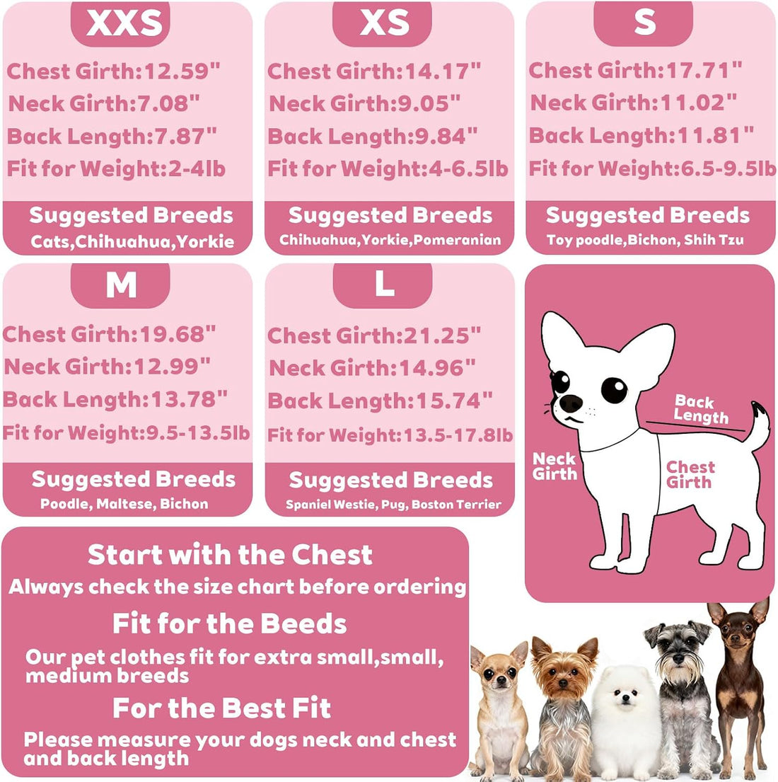 Puppy Sweater Dog Sweater for Small Dogs Girl Boy Winter Warm Soft