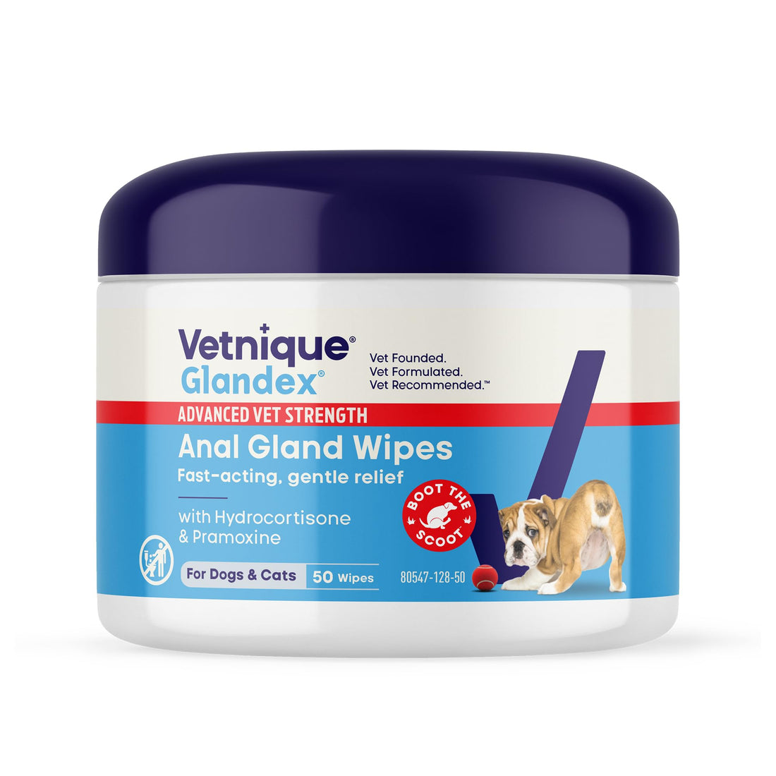 Vetnique Glandex Medicated Dog Butt Wipes or Spray for Dog Scooting