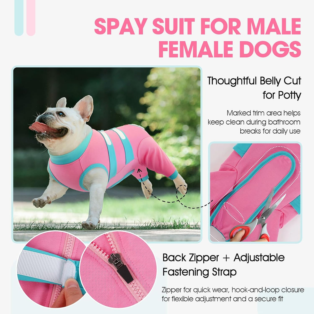 QBLEEV Dog Surgery Recovery Suit for Rear Legs