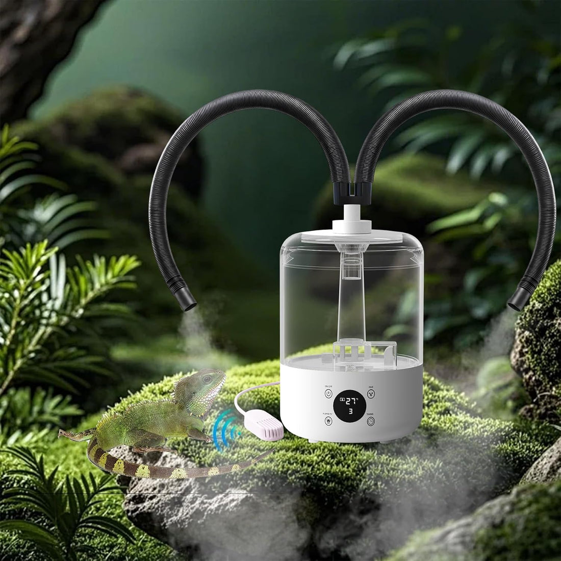 4L Quiet Reptile Fogger with Humidity Sensor, auto shut-off protection