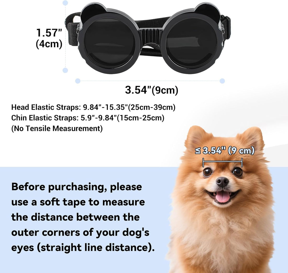 Billionchains Dog Goggles for Small Breed UV/Wind/Dust Protection