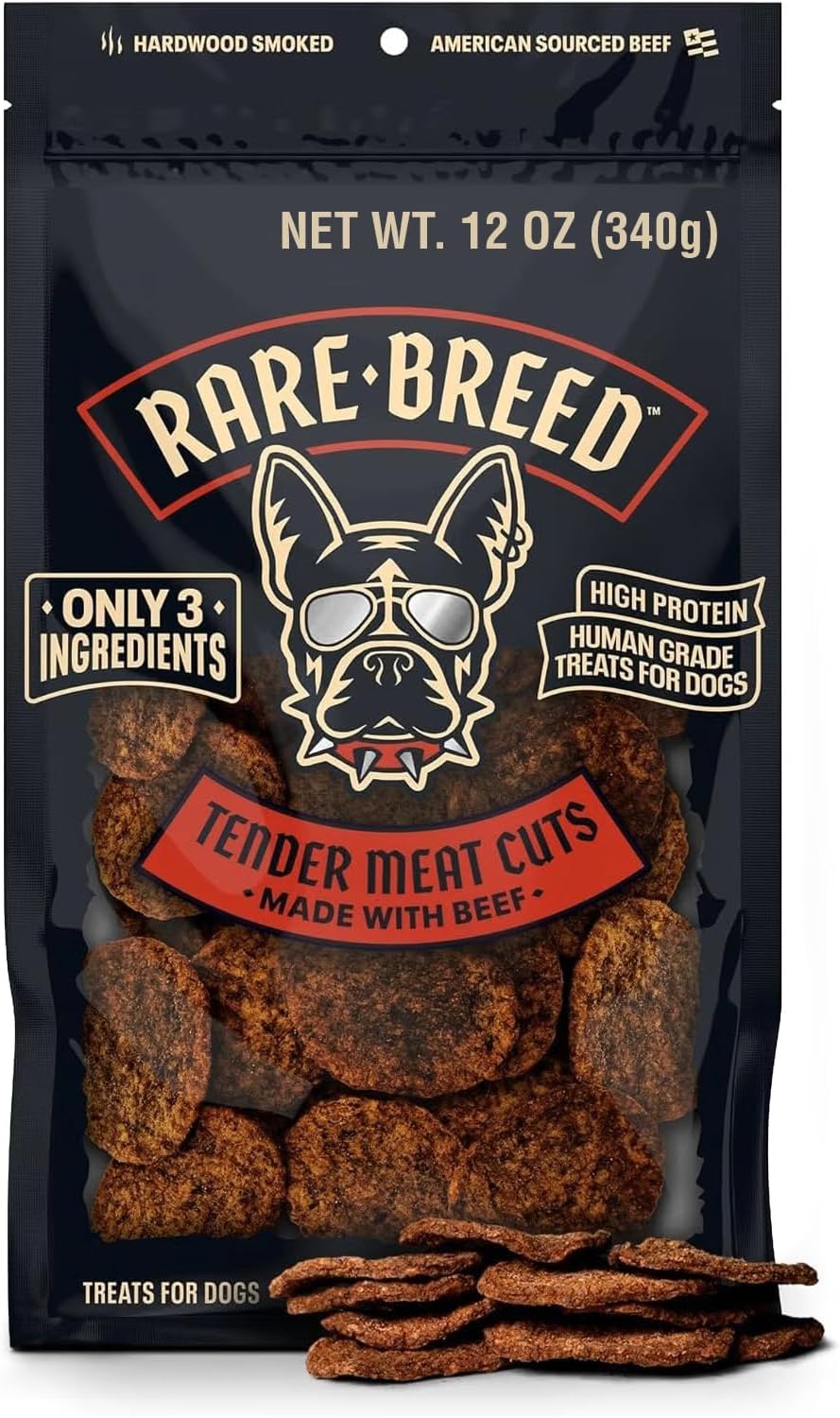 Rare Breed Soft Beef Dog Treats, Grain-Free & Human Grade - 12 oz