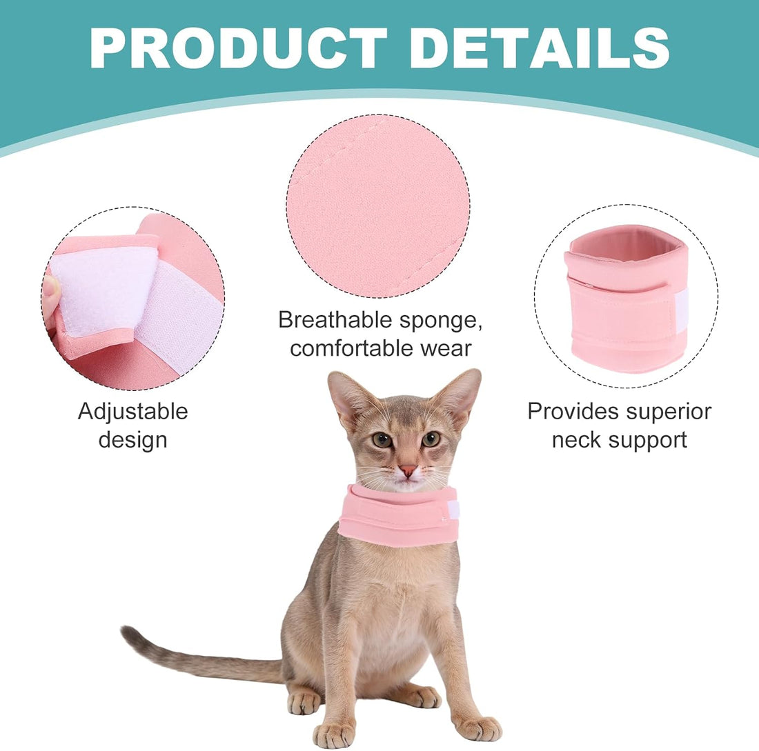 Cat Neck Cone Recovery Collar Brace Cotton M 7.9-11inch