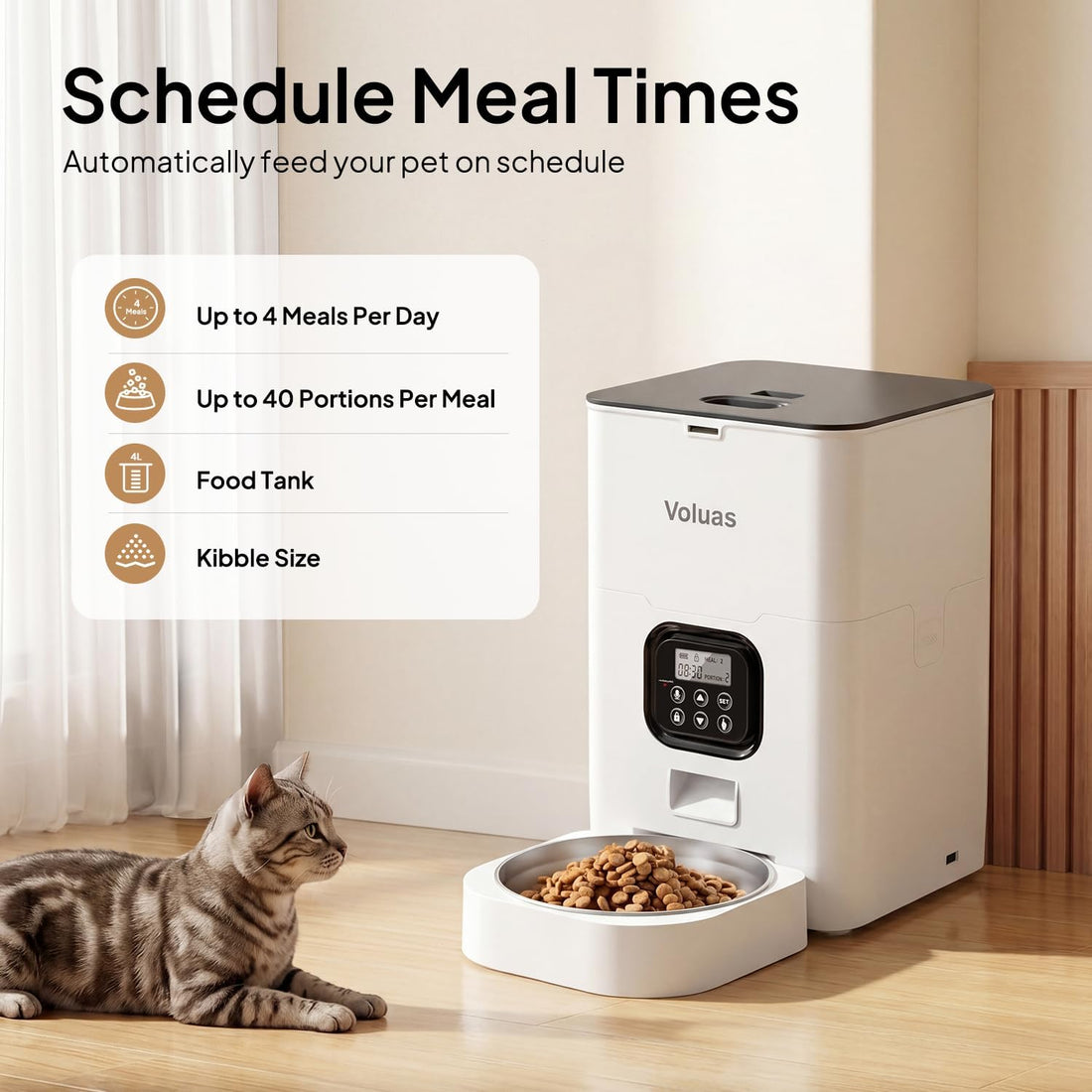 VOLUAS Automatic Cat Feeders
