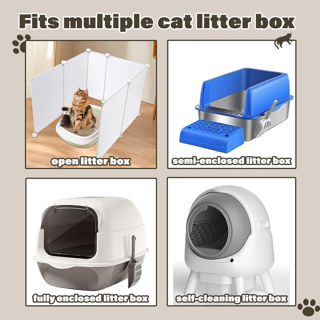 Cat Ramp for Litter Box, Anti-Tracking Cat Litter Trapper